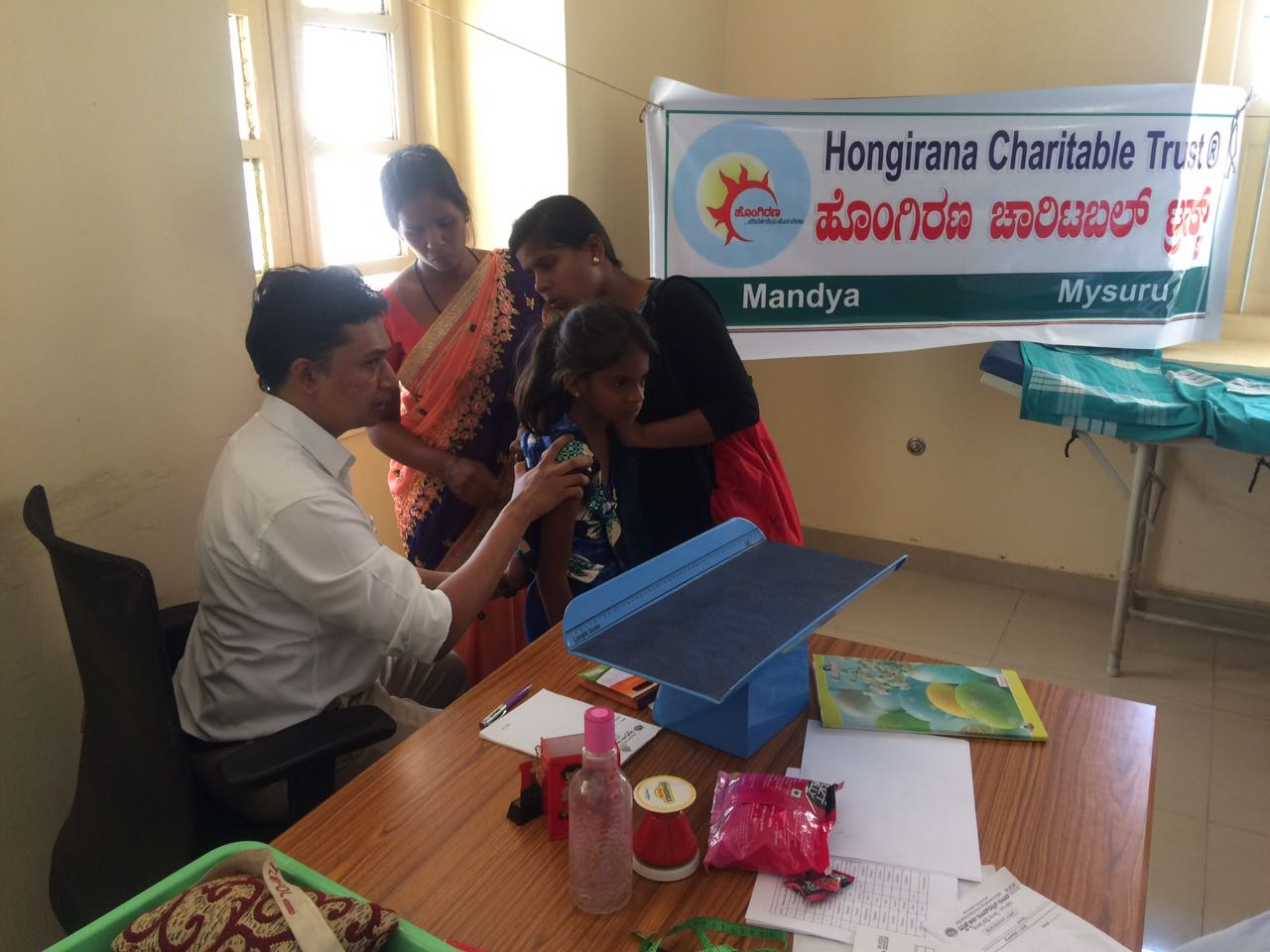Healthcare aid and free medical camps for needy families